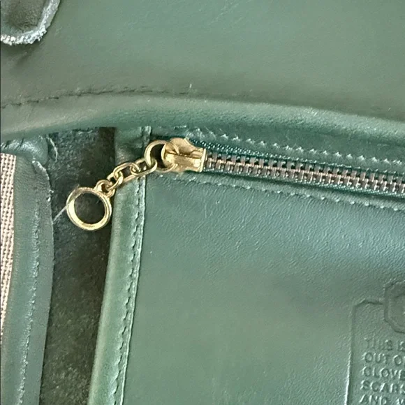Coach 90s vintage green Leather Crossbody Bag K4B 9919 - Picture 8 of 15
